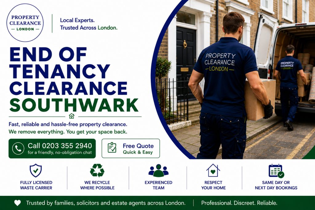 End of Tenancy Clearance Solutions in Southwark, Hassle-Free