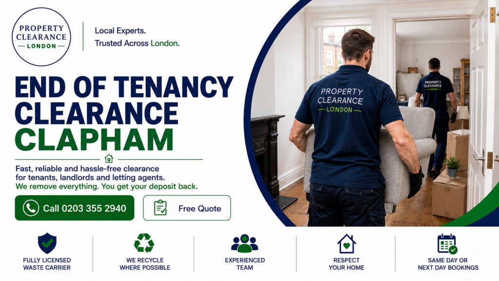 End of Tenancy Clearance in Clapham: Swift Solutions